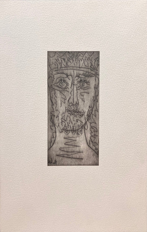 Pablo Picasso, Pindare VIII Pythique with Four Drypoint Etchings on Arches Wove, circa 1960 - Vanità Gallery