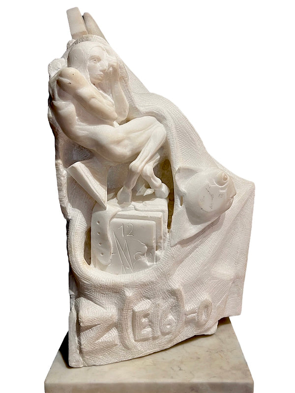 Untitled Marble Sculpture by L'O, circa 1990s | Vanita Gallery