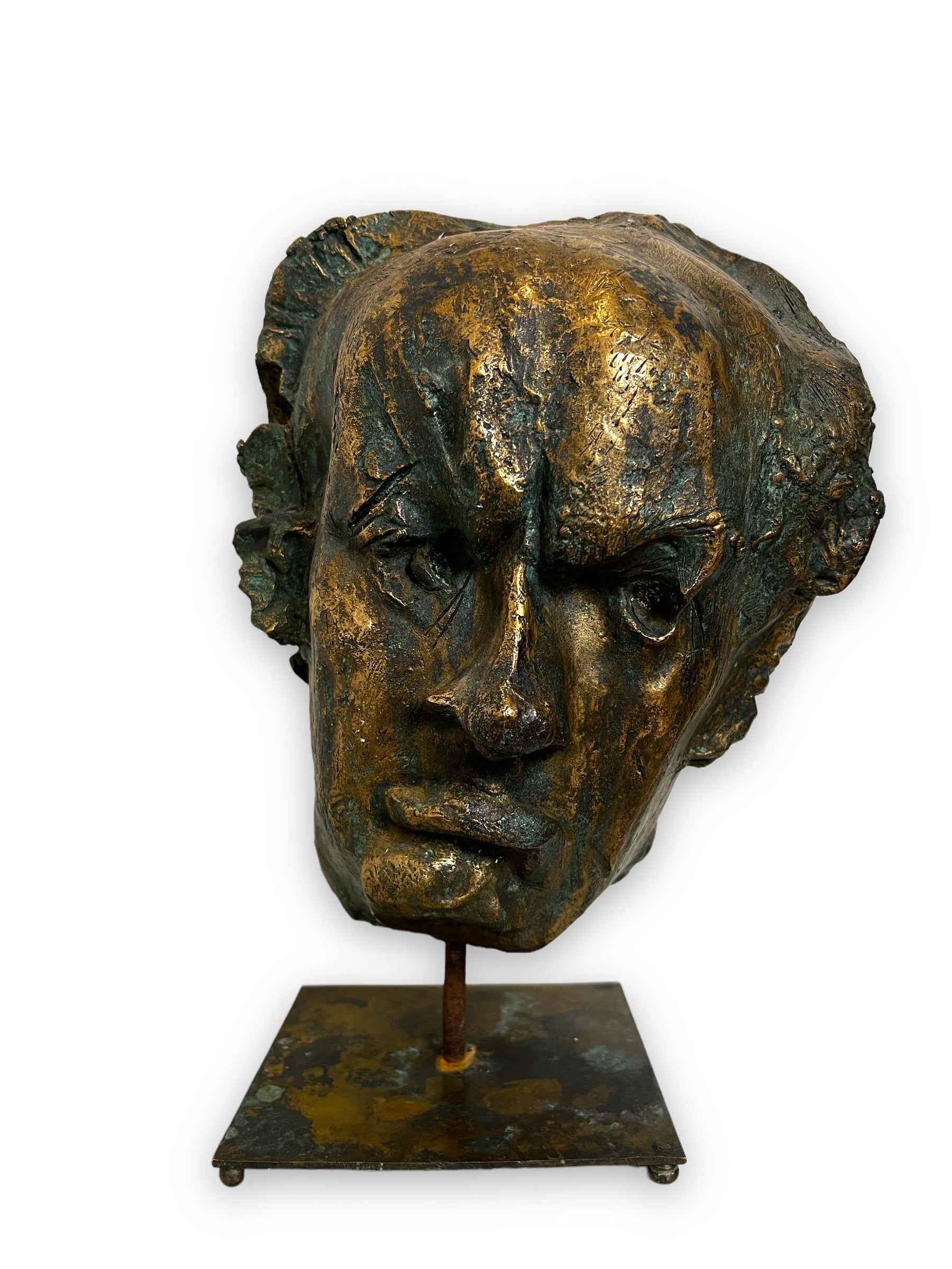 Pablo Serrano Aguilar, Goya's Head, Bronze, Circa 1959 - Vanità Gallery
