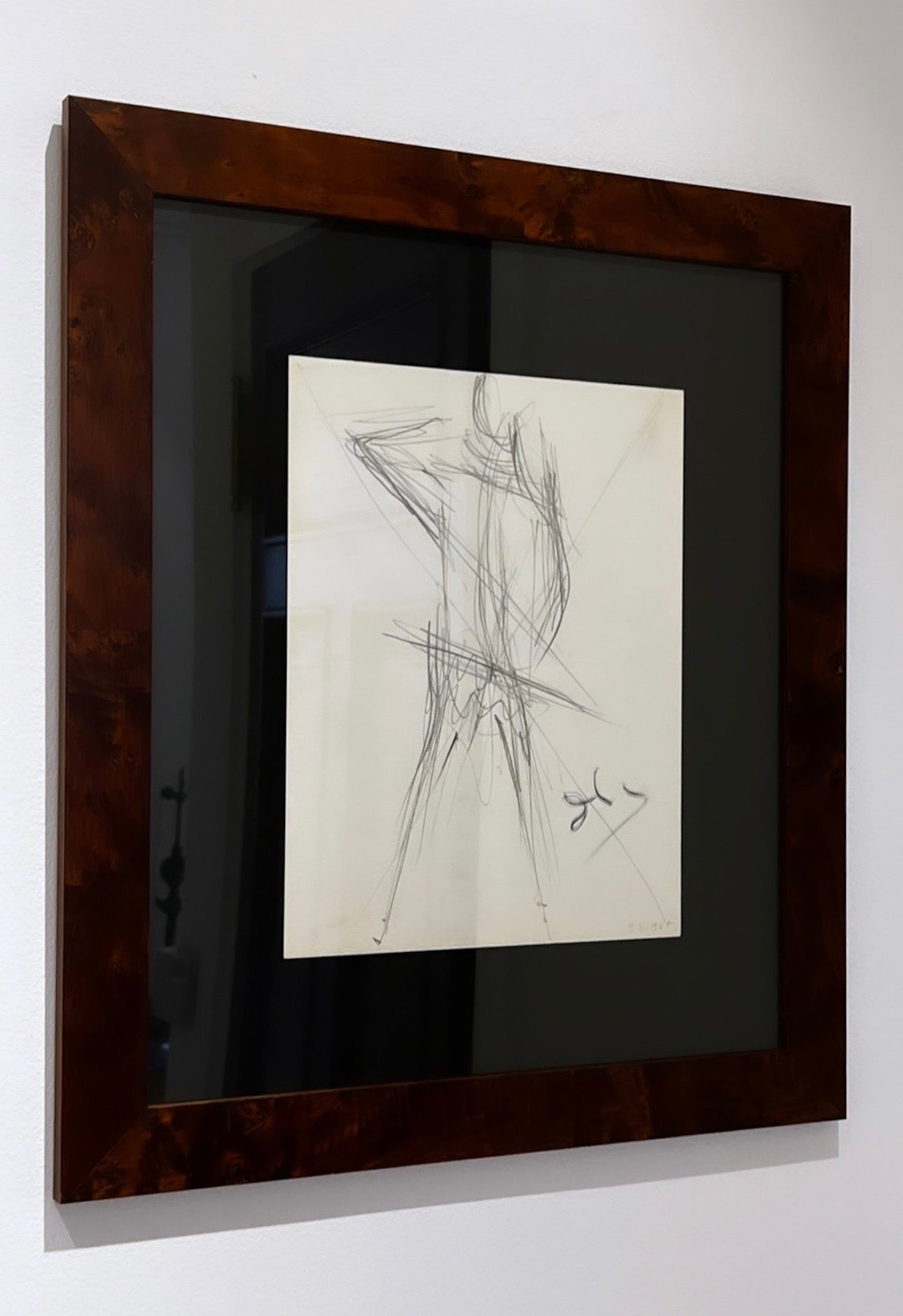 Salvador Dali, Violoncellist Front Side, Pencil on Paper, Circa 1967 - Vanità Gallery