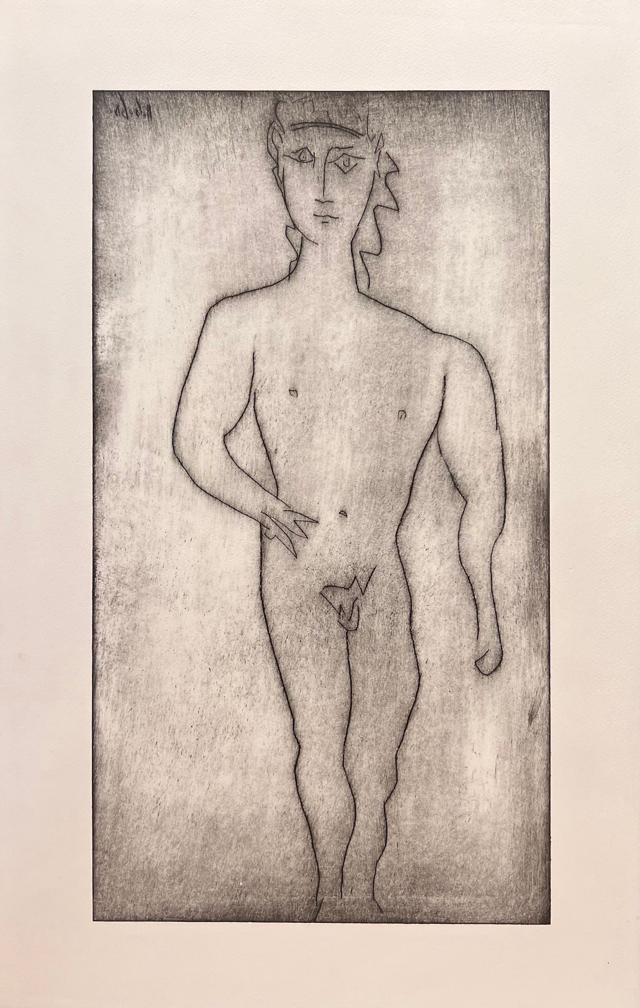 Pablo Picasso, Pindare VIII Pythique with Four Drypoint Etchings on Arches Wove, circa 1960 - Vanità Gallery